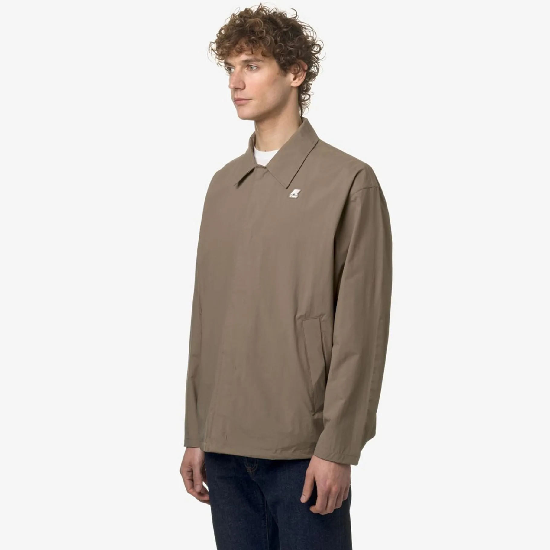 Vestes & Blousons>K-WAY Rohan Ottoman Beige Taupe