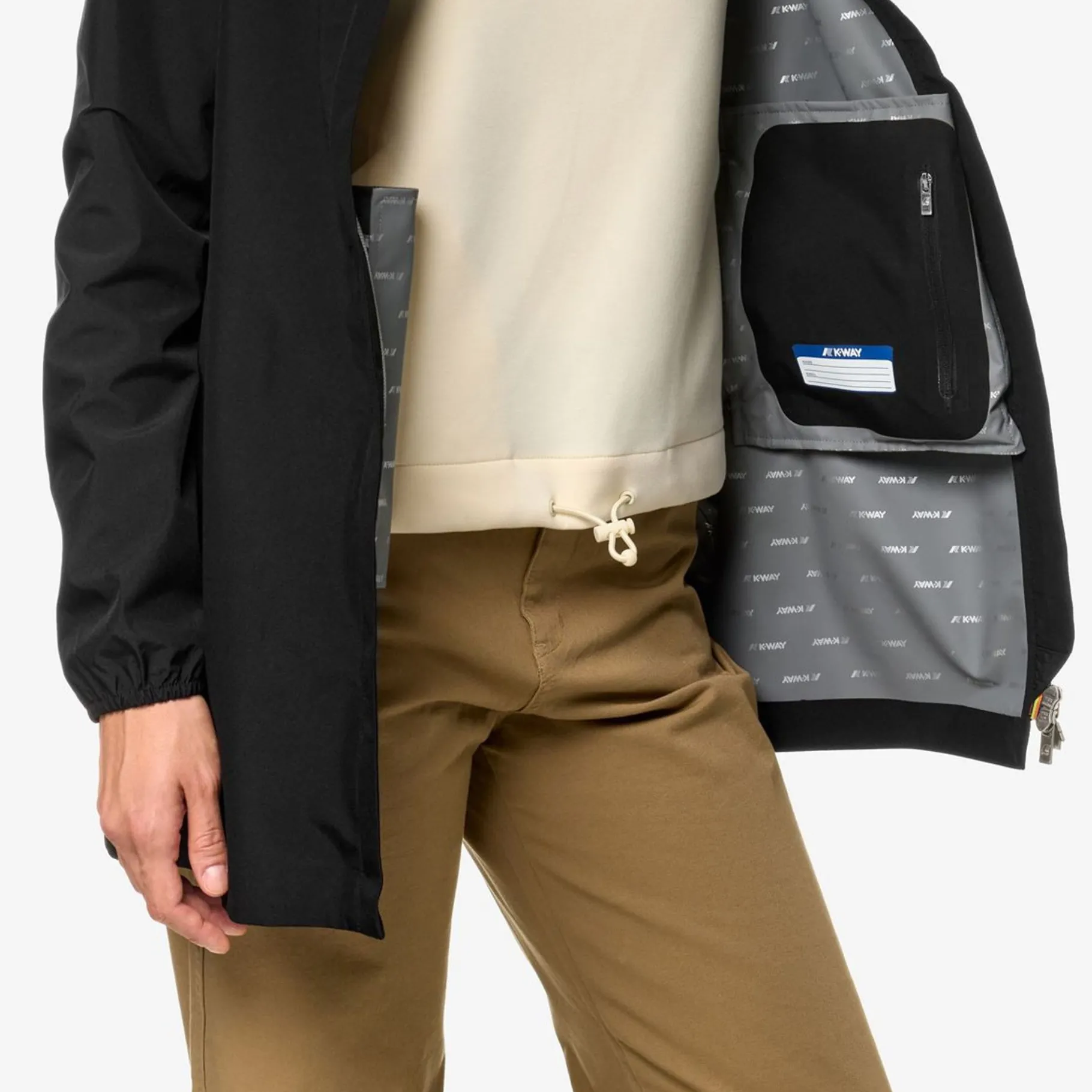 Trench & Parkas>K-WAY Sophie Eco Stretch Black Pure