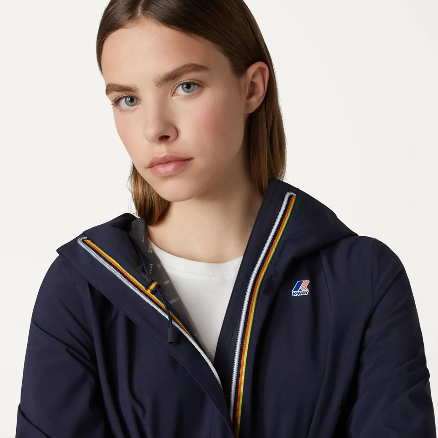 Vestes & Blousons>K-WAY Sophie Stretch Dot Bleu Fonce