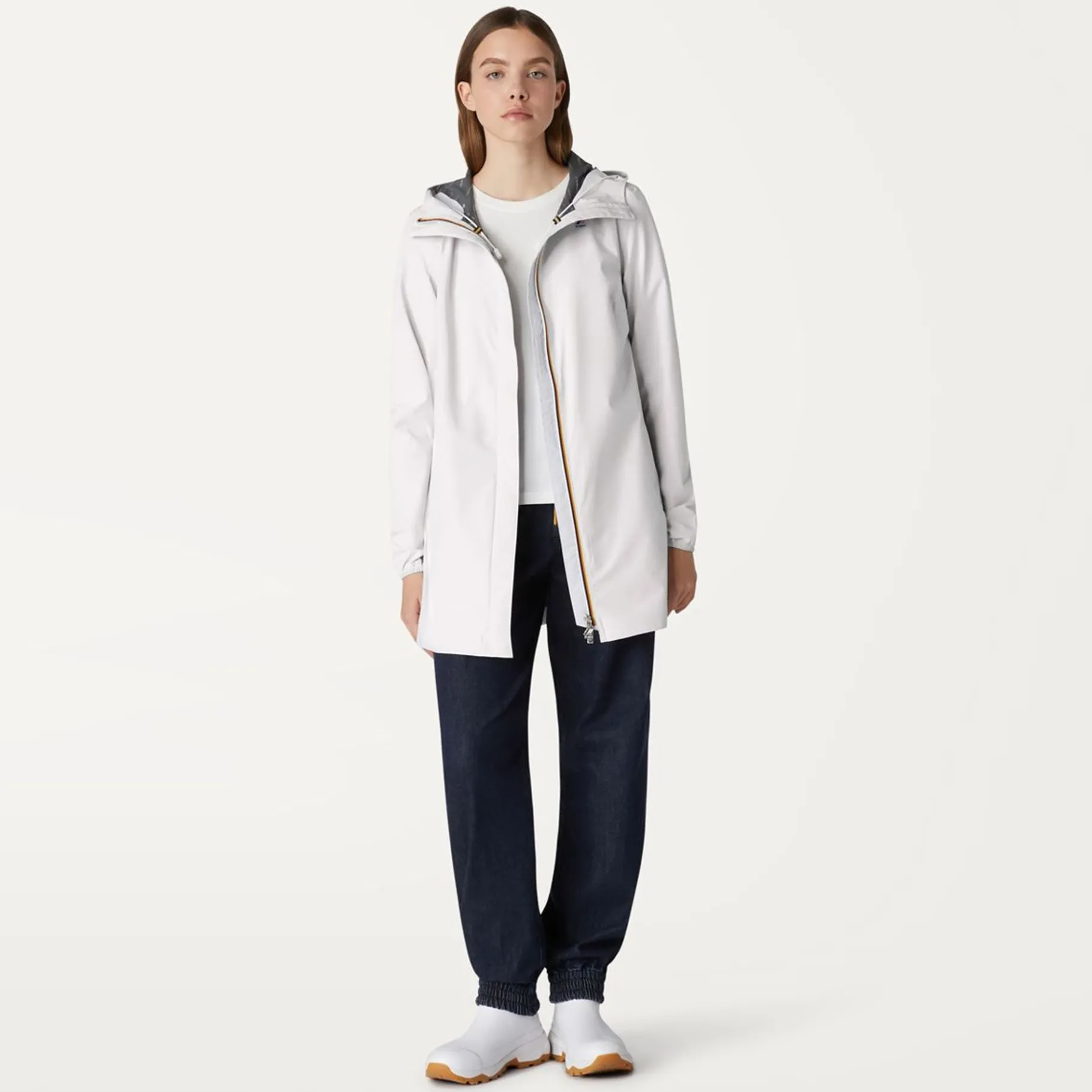 Trench & Parkas>K-WAY Sophie Stretch Dot White
