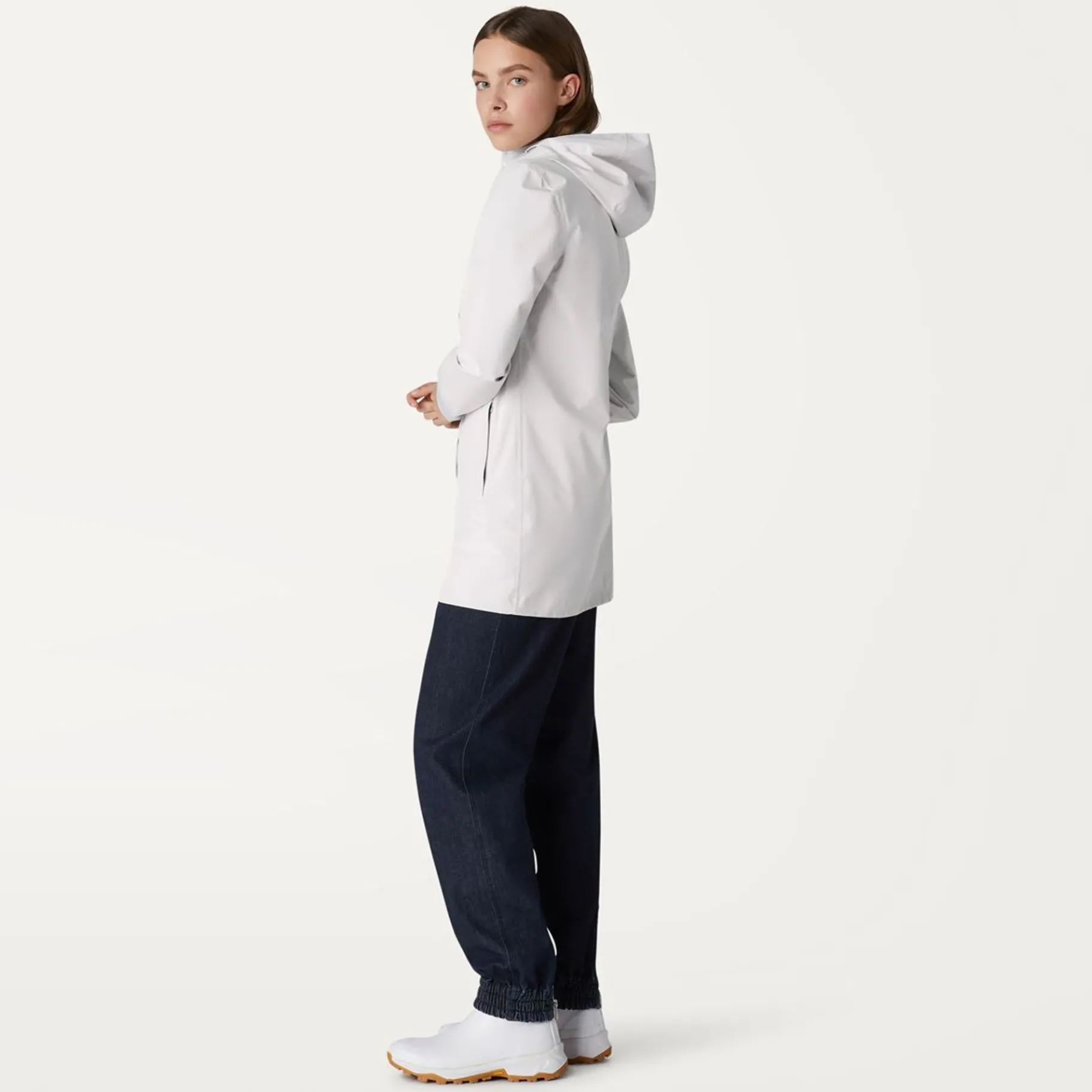 Trench & Parkas>K-WAY Sophie Stretch Dot White