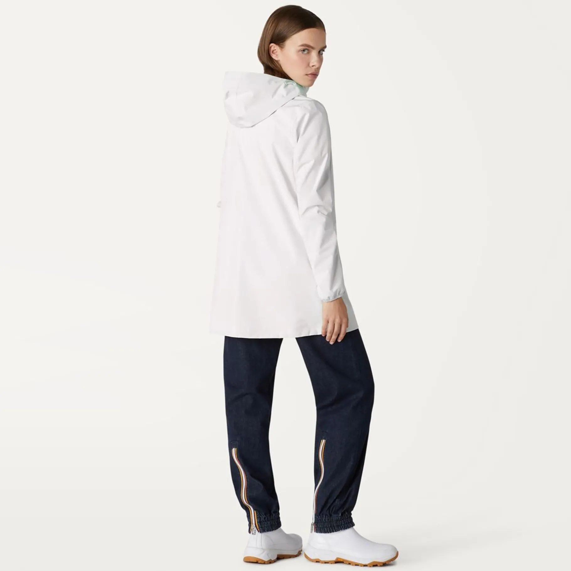 Trench & Parkas>K-WAY Sophie Stretch Dot White