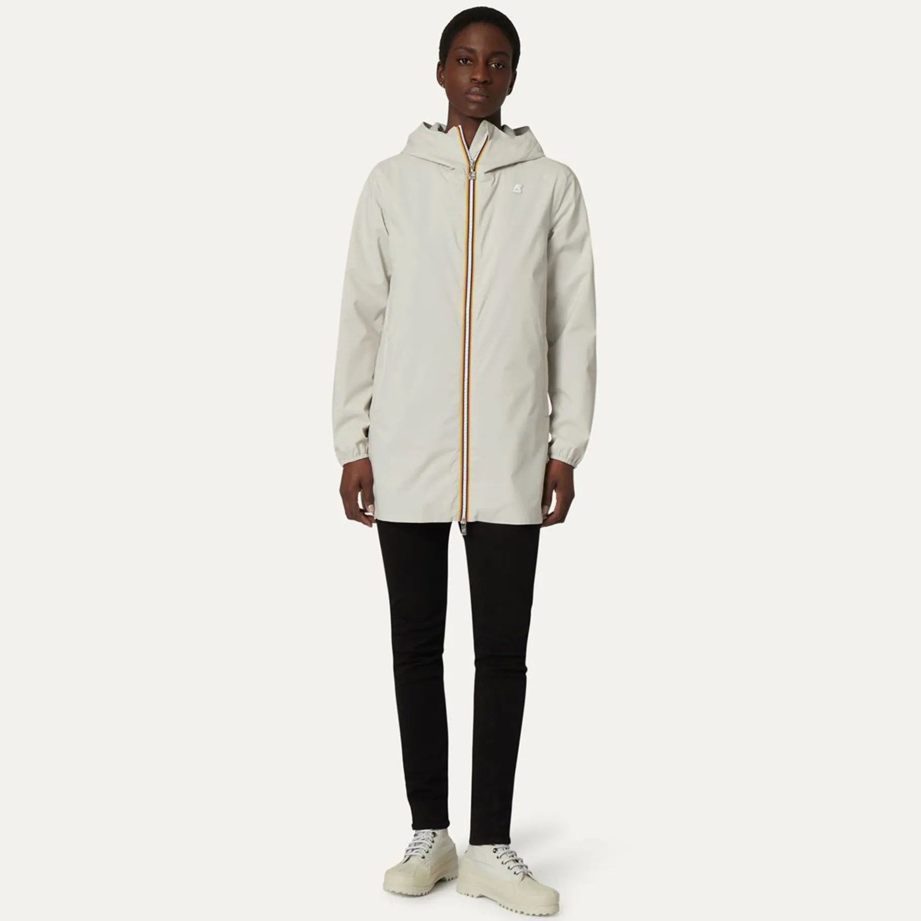 Trench & Parkas>K-WAY Sophie Stretch Poly Jersey Beige Lt