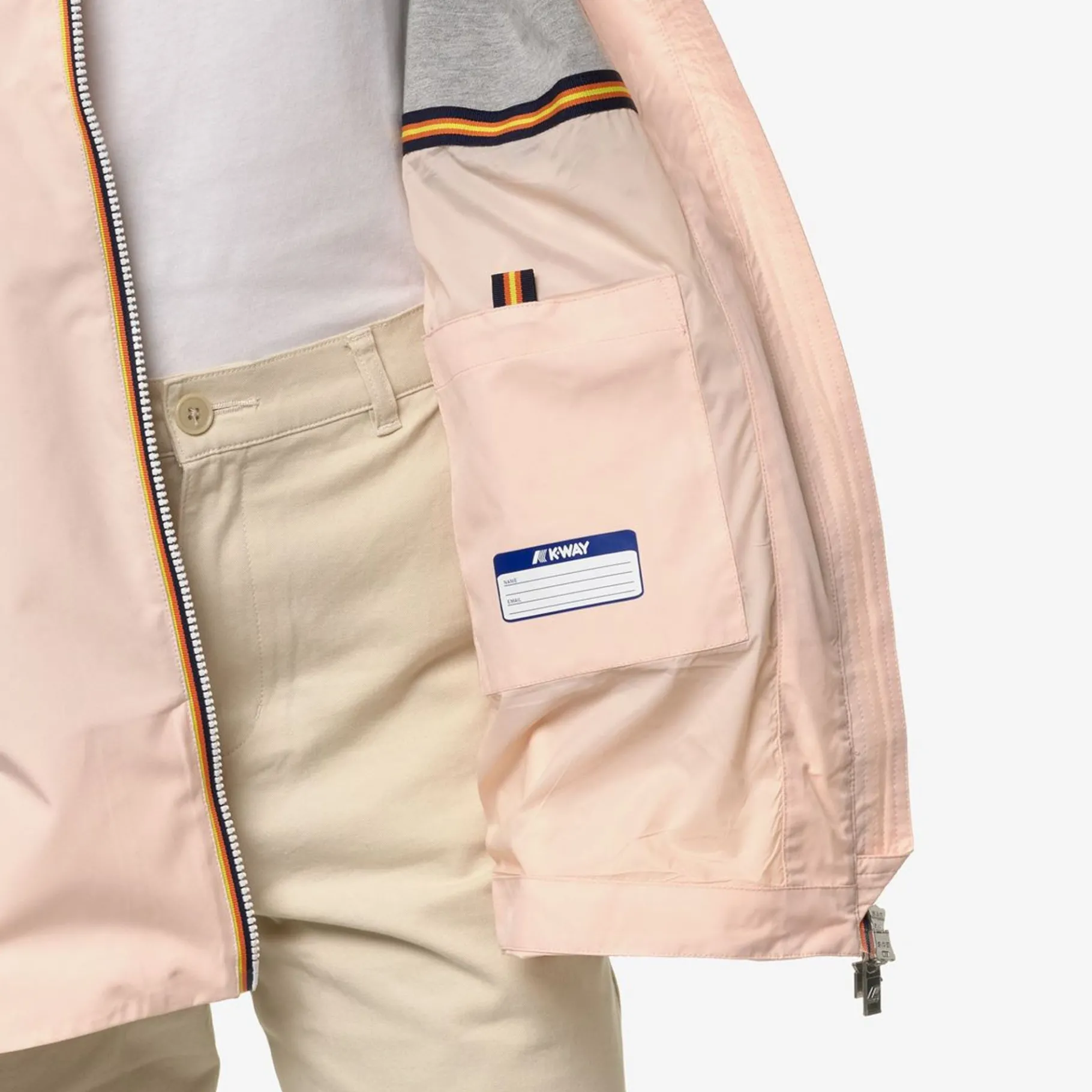 Trench & Parkas>K-WAY Sophie Stretch Poly Jersey Pink