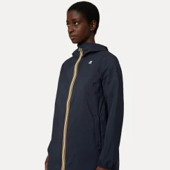 Trench & Parkas>K-WAY Sophie Stretch Poly Jersey Depht Blue