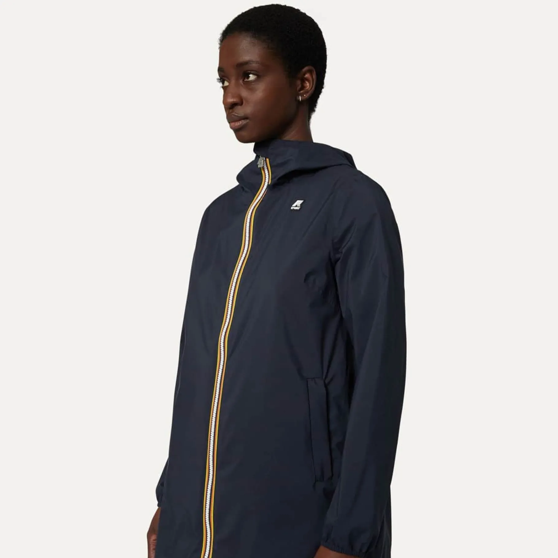 Trench & Parkas>K-WAY Sophie Stretch Poly Jersey Depht Blue
