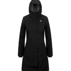 Trench & Parkas>K-WAY Stephy Bonded Jersey Black Pure