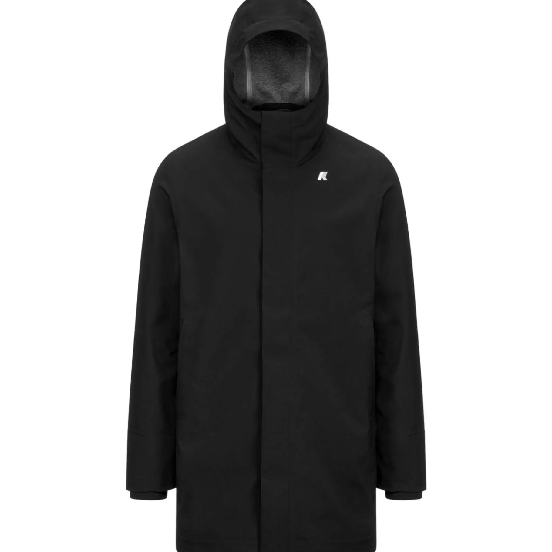 Trench & Parkas>K-WAY Tommy Bonded Jersey Black Pure