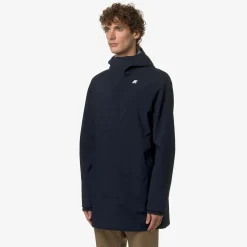 Trench & Parkas>K-WAY Tommy Bonded Jersey Depht Blue