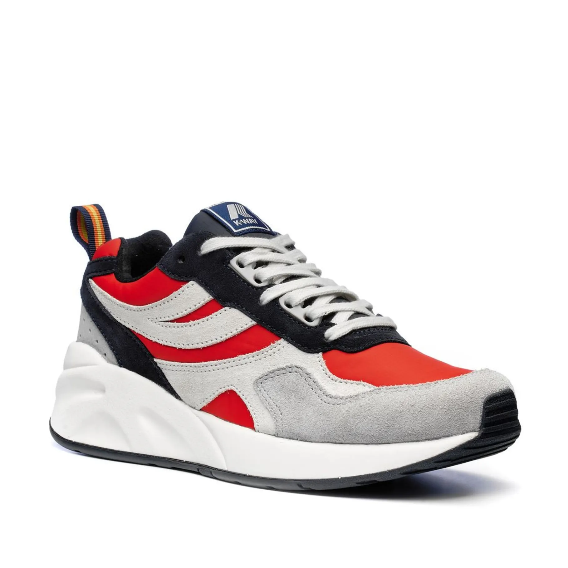 Bottes & Sneakers>K-WAY Training 3.0 Laces Red-Light Grey-White-Blue Navy