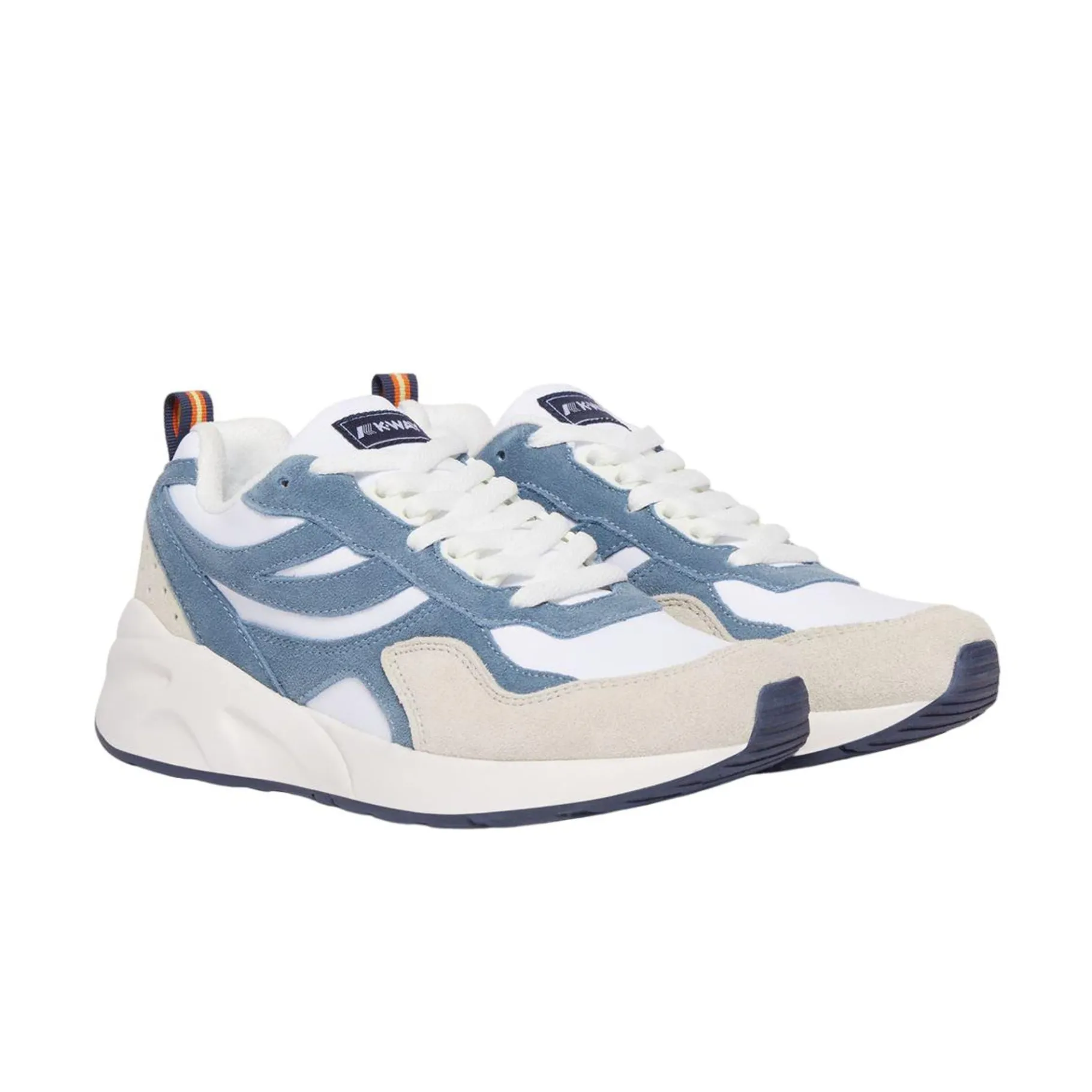 Bottes & Sneakers>K-WAY Training 3.0 Laces White Azure Blizzard Beige Lt Blue Depht