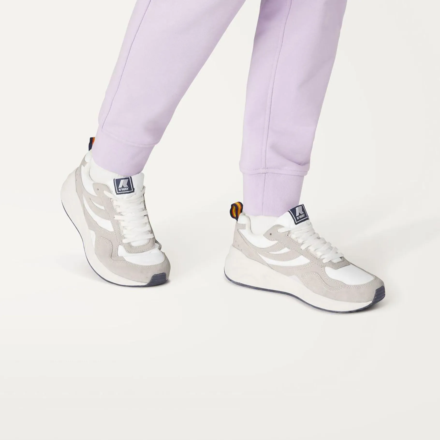 Bottes & Sneakers>K-WAY Training 3.0 Laces White Blue Navy