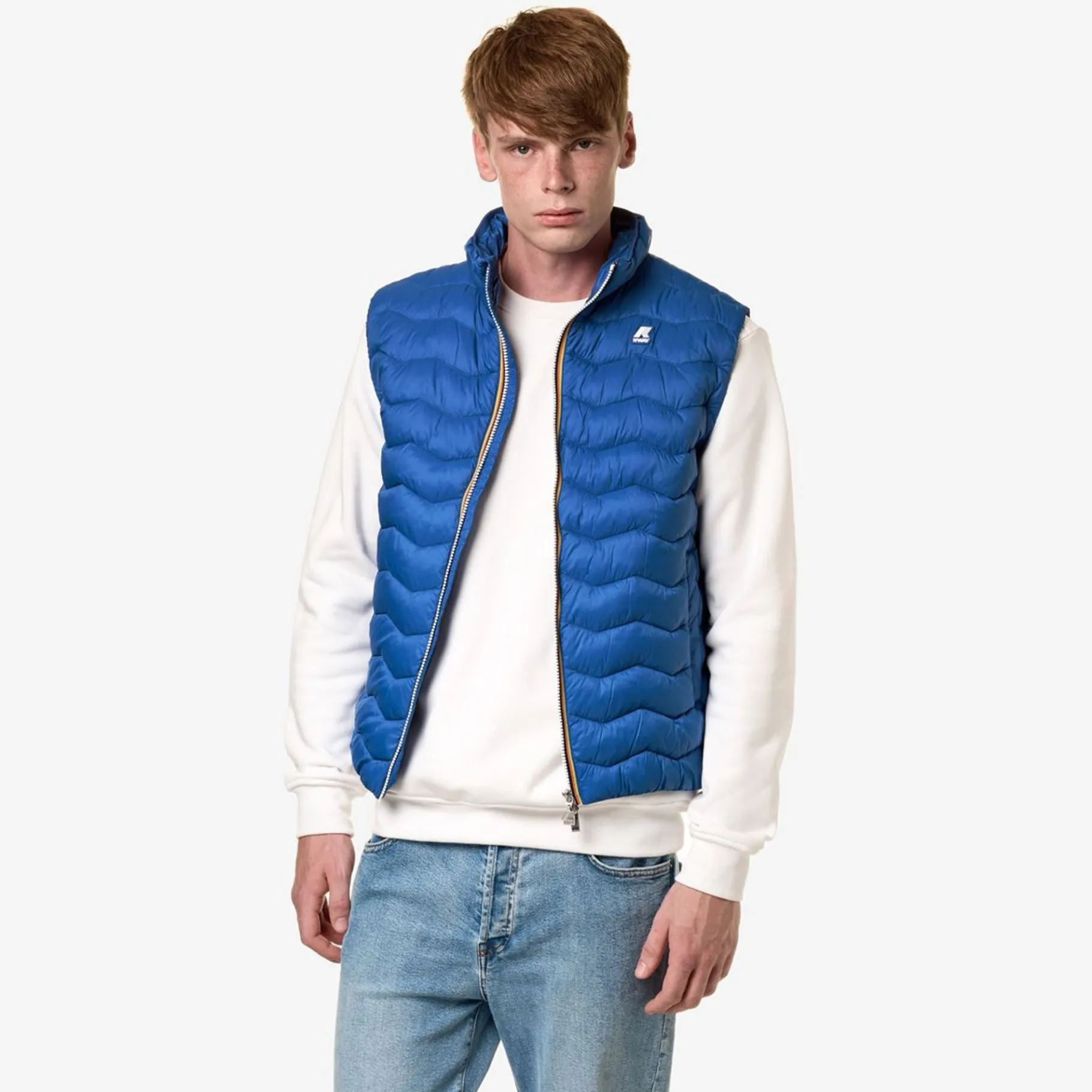 Vestes & Blousons>K-WAY Valen Eco Warm Blue Royal Marine