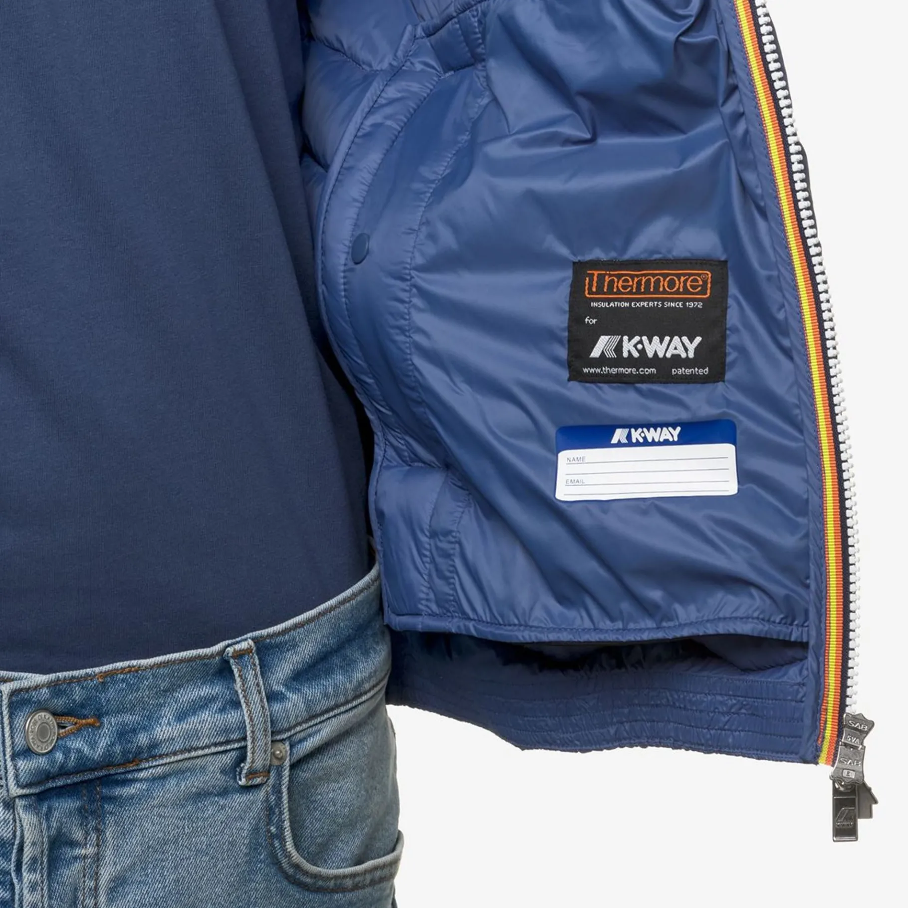 Vestes & Blousons>K-WAY Valentine Eco Warm Blue Fiord