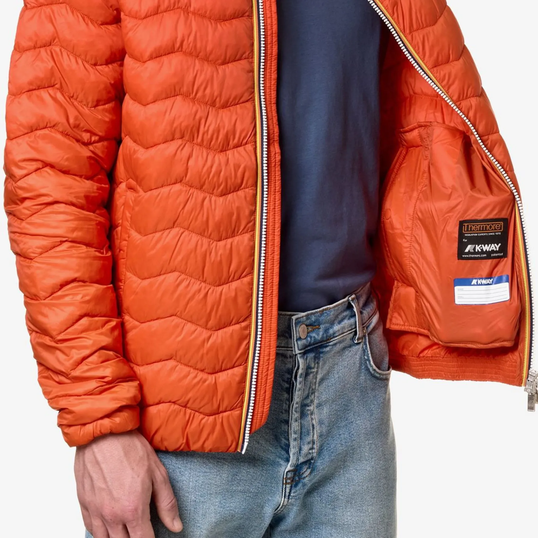 Vestes & Blousons>K-WAY Valentine Eco Warm Orange Pumpkin