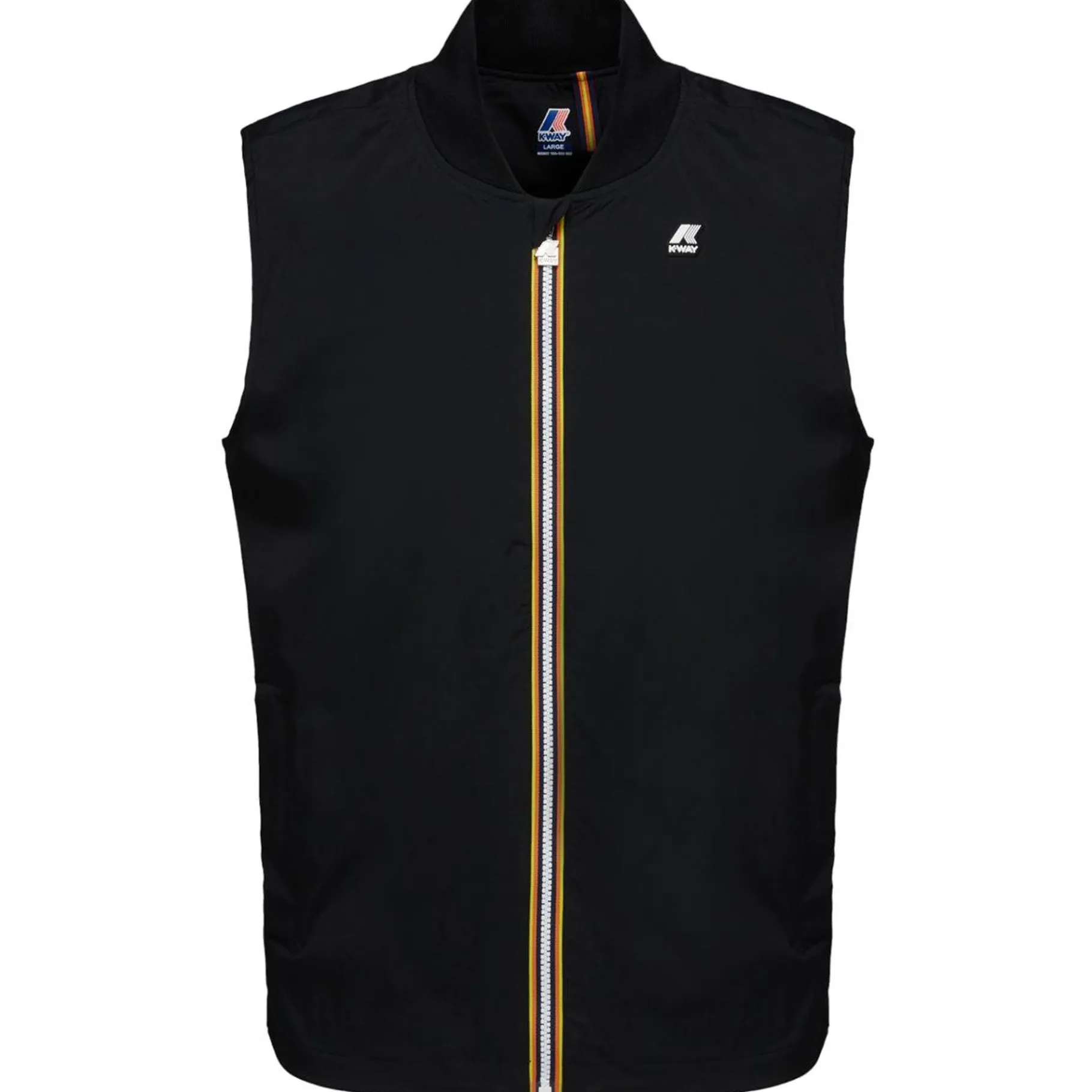 Vestes & Blousons>K-WAY Vally Stretch Nylon Jersey Black Pure