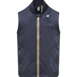 Vestes & Blousons>K-WAY Vally Stretch Nylon Jersey Blue Depht