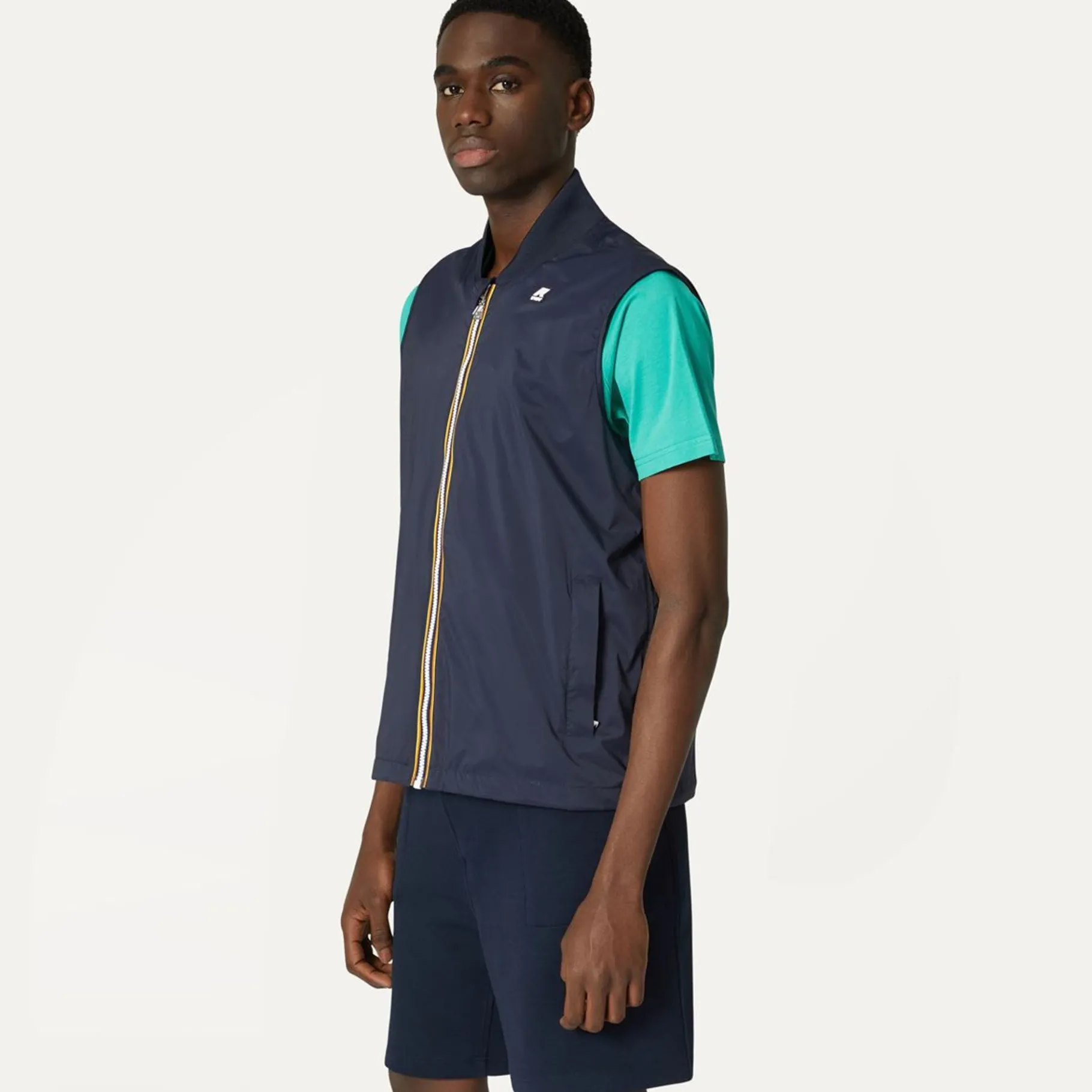 Vestes & Blousons>K-WAY Vally Stretch Nylon Jersey Blue Depht