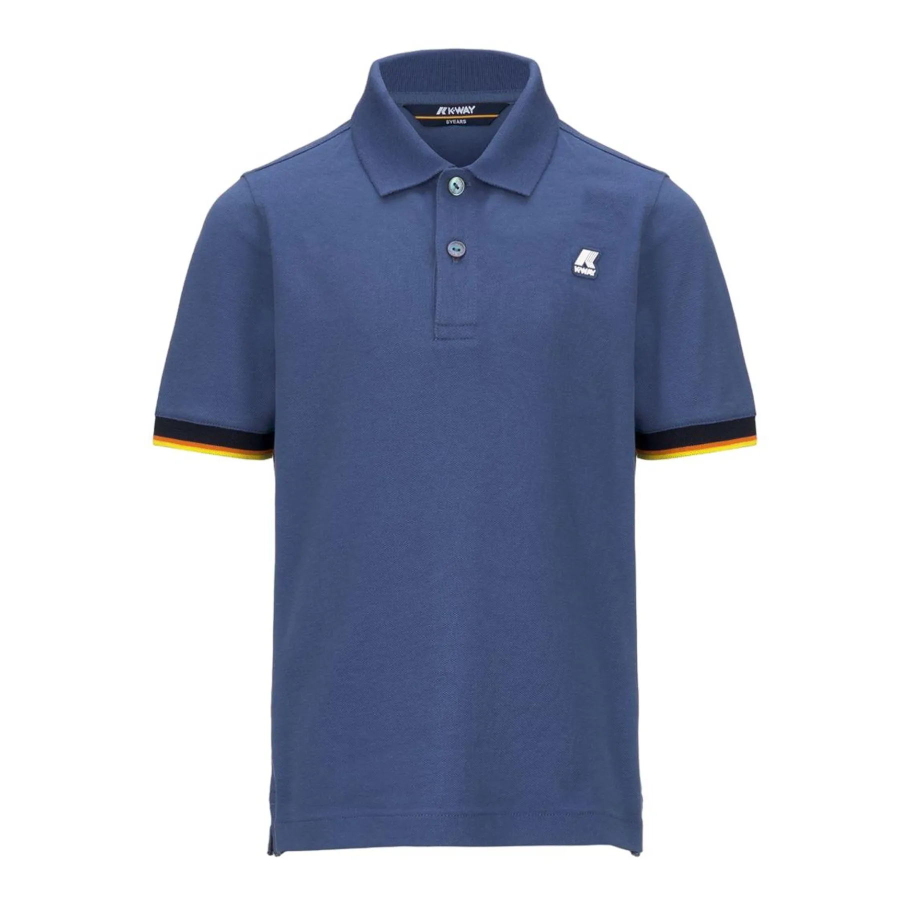 Polos & T-Shirts>K-WAY Vincent Contrast Blue Fiord