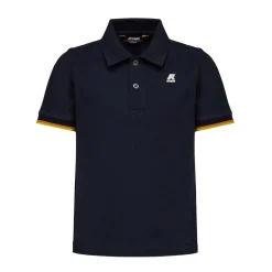 Polos & T-Shirts>K-WAY Vincent Contrast Depht Blue